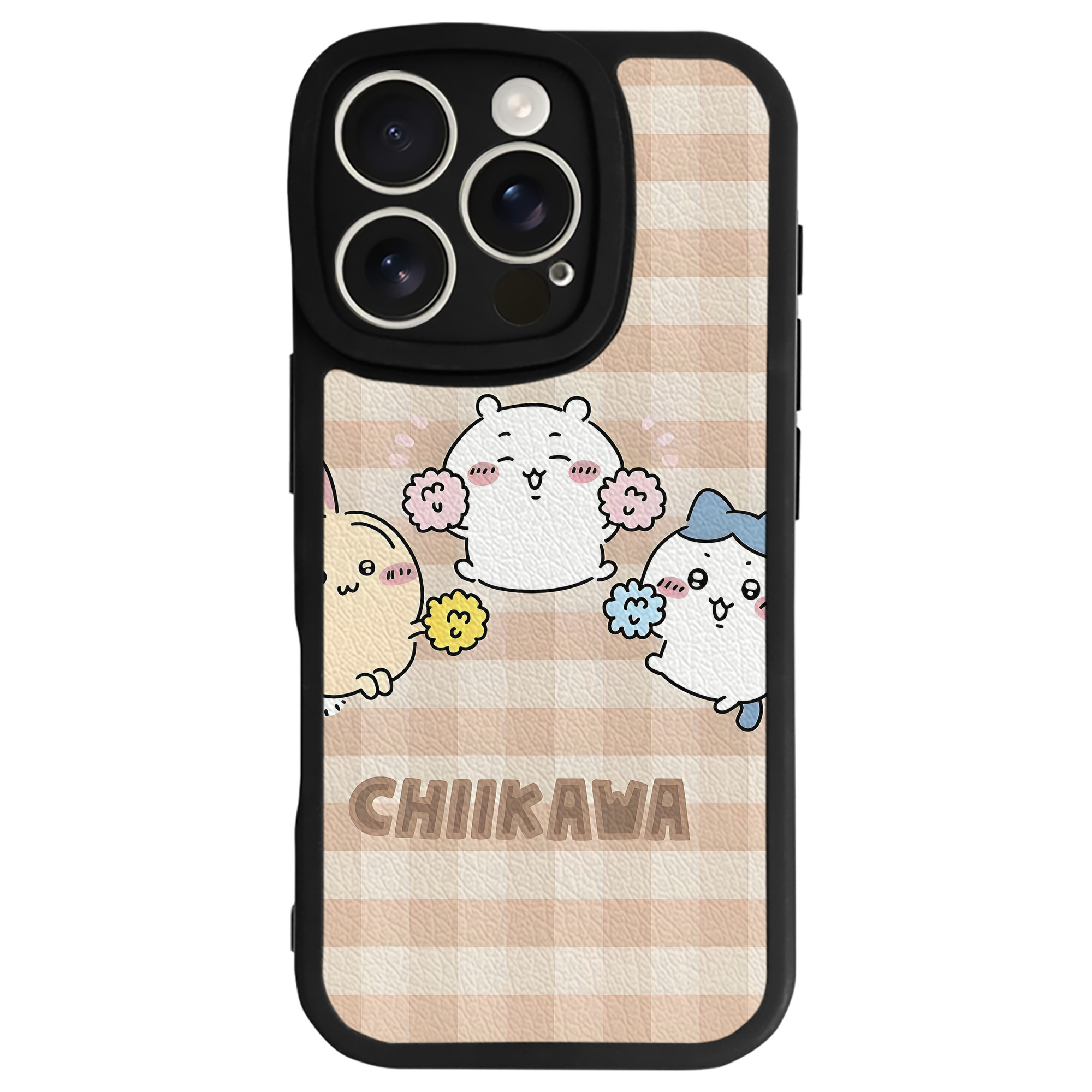 （画像用） ちいかわ Chii-kawa 【iPhone 16シリーズ対応】シリコンスマホケース（レザー調） 材質：シリコン